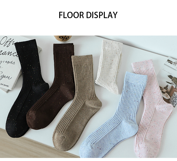 Meias Mid-Crew de Algodão para Mulher