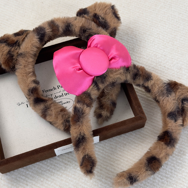 Επάνω Κορδέλα με Λεοπάρδαλο και Αυτιά Γάτας