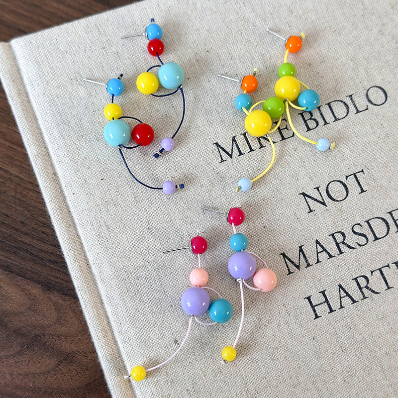 Pryskyřičné Kuličkové Náušnice