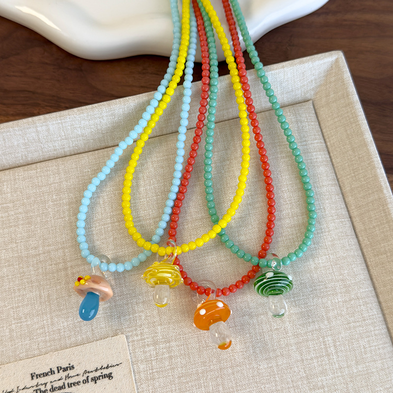 Скільний Грибовий Підвіс Намистинний Нашийник