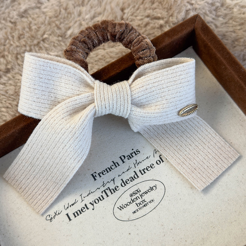 Knitted Bow Hair Tie