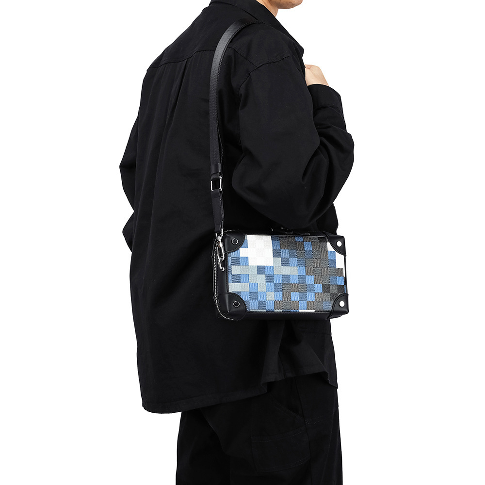 Mannen Ruitjesschoudertas