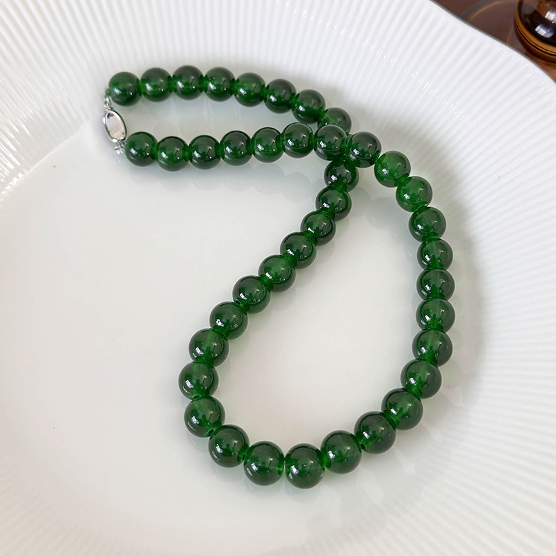 Green Beaded Necklace