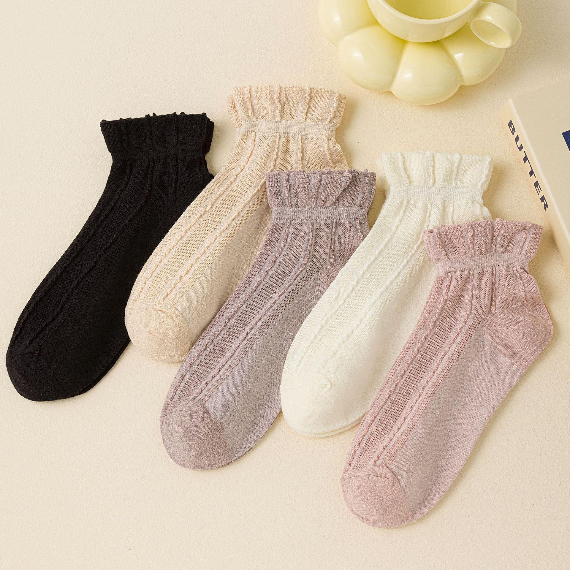 Prodyšné Mesh Neviditelné Ponožky