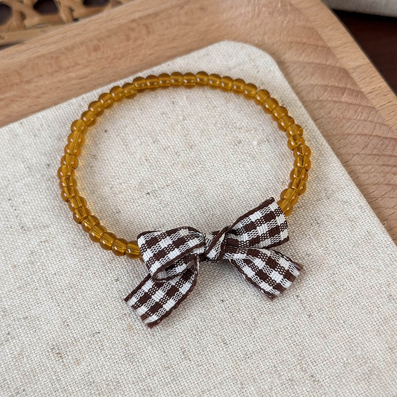 Σύνολο Ρυθμιζόμενων Βραχιόλιων με Χάντρες και Φιόγκο