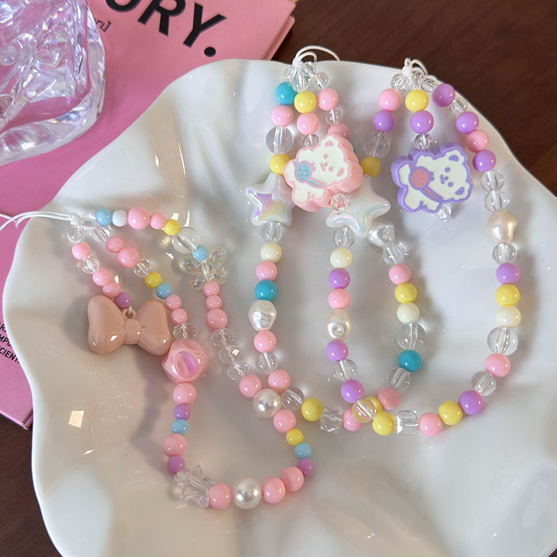 حزام هاتف بالخرز الملون