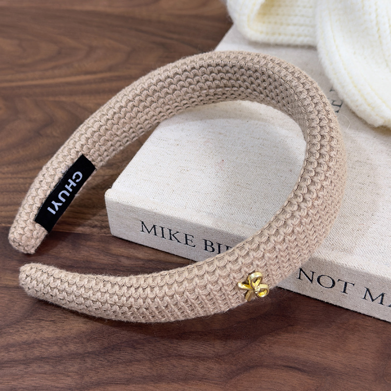 Bandă pentru Păr cu Aplică Tricotată