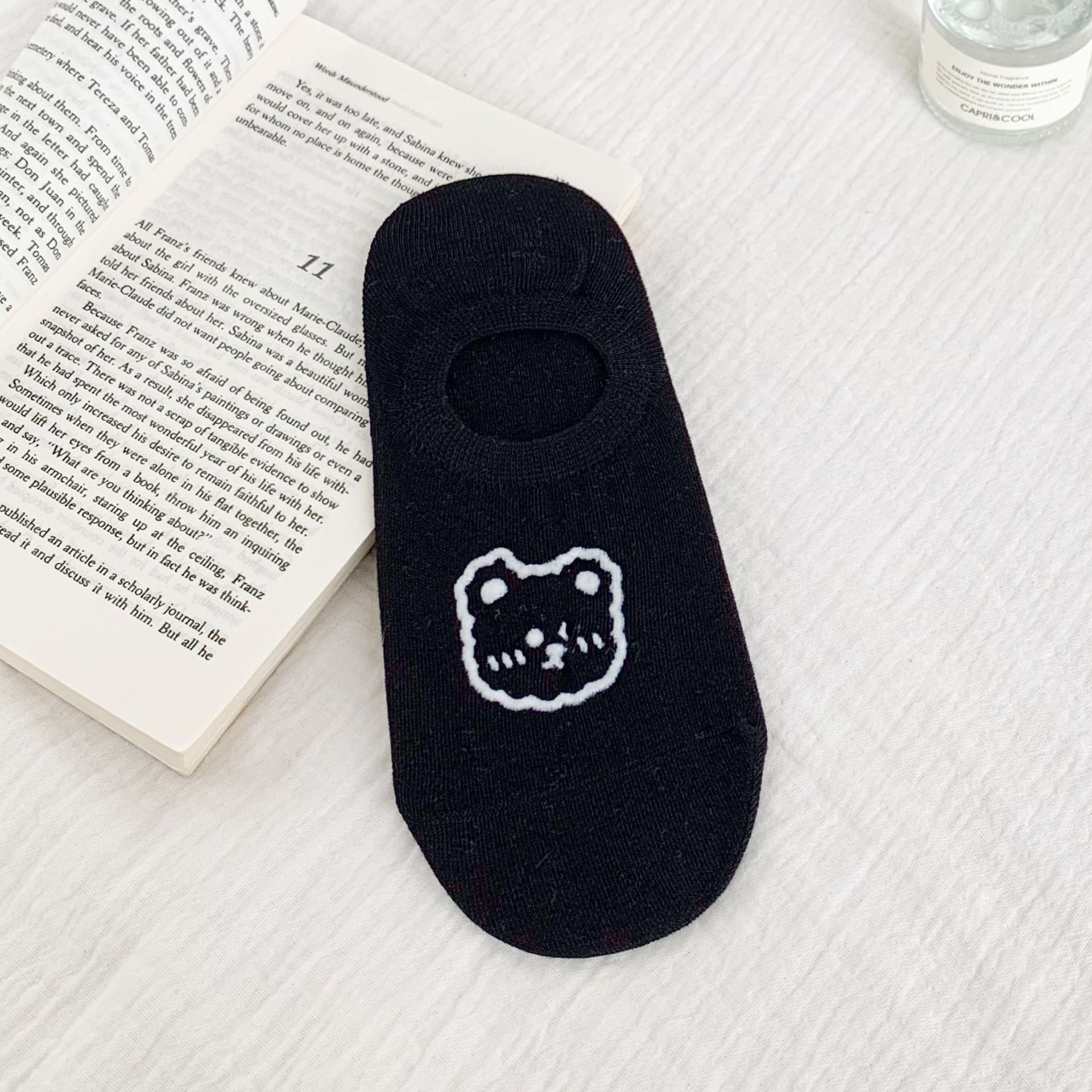 Κάλτσες No-Show με Print Cartoon Αρκούδα