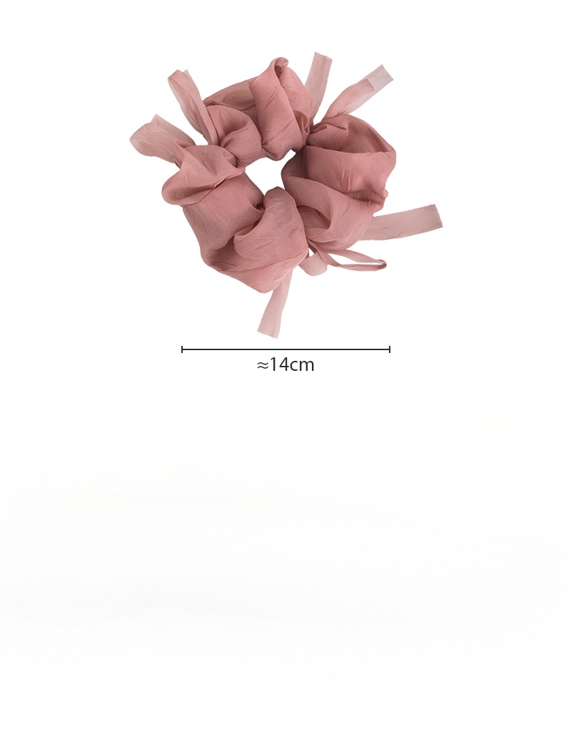 Scrunchies Flojos de Chiffon con Lazo