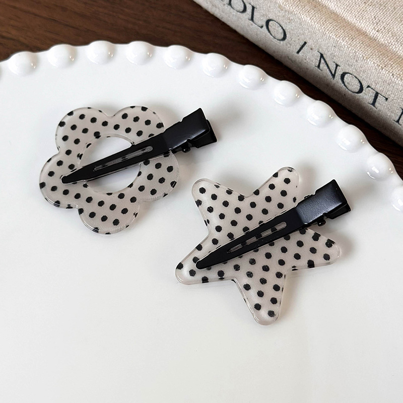 Polka Dot Hair Clips