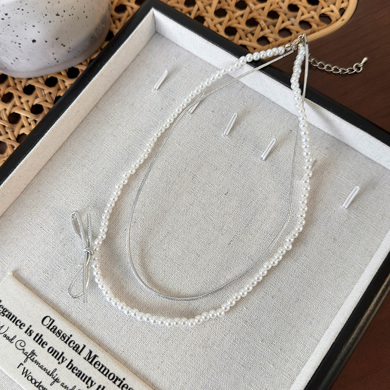 Collier Perles Double Couche