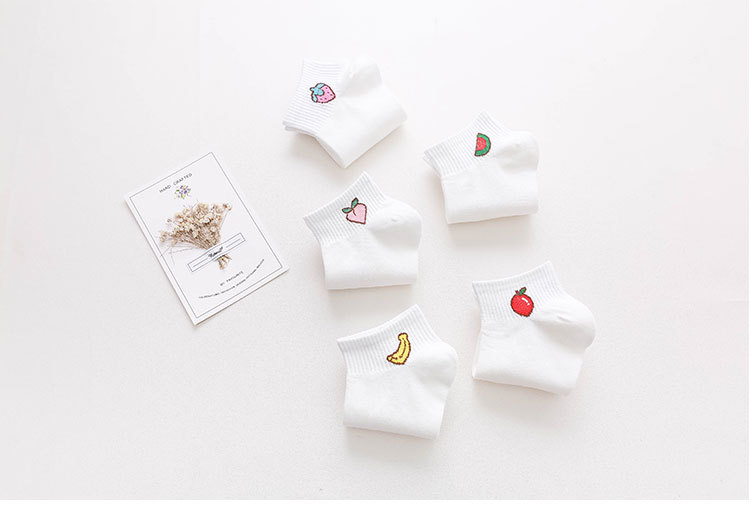 Dames Katoenen No-Show Fruitsokken