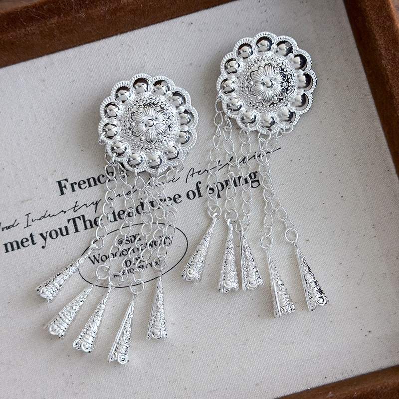 Εθνοτική Κλιπς Μαλλιών με Φούντες