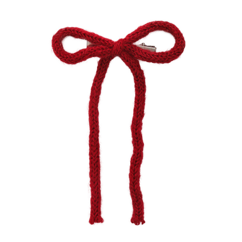 Pinza de Pelo con Lazo Rojo