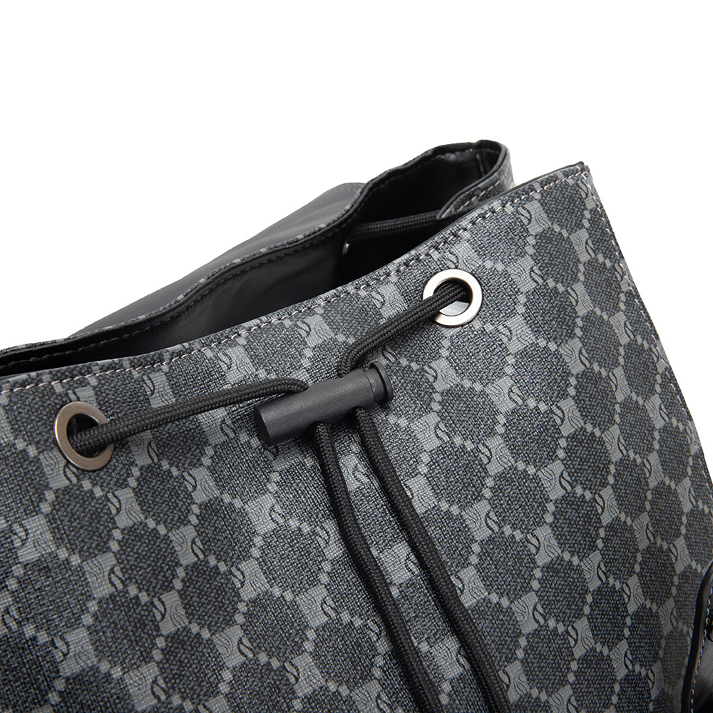 클래식 체크 백팩