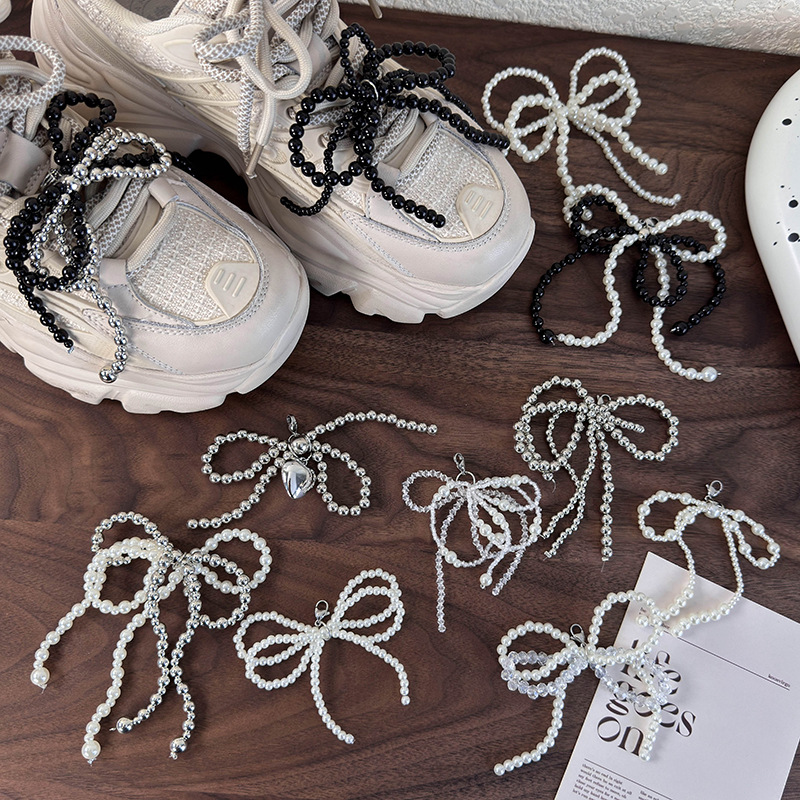 Бант для Обуви с Бусинами