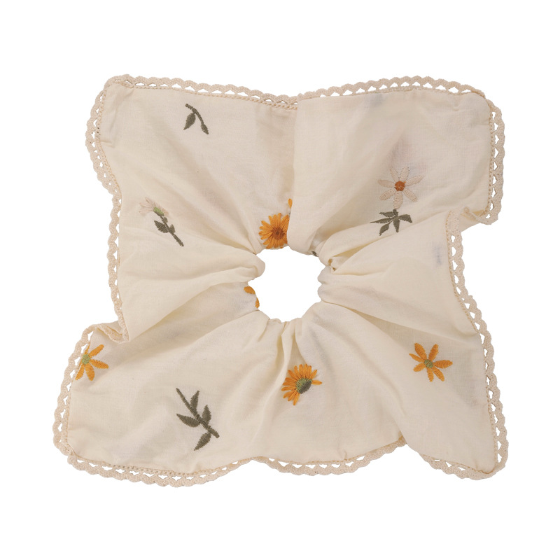 Hair Scrunchies and Triangle Scarf