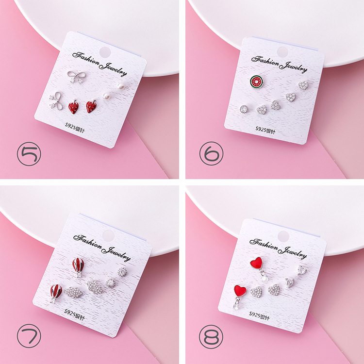 أقراط مثبتة فضة 925