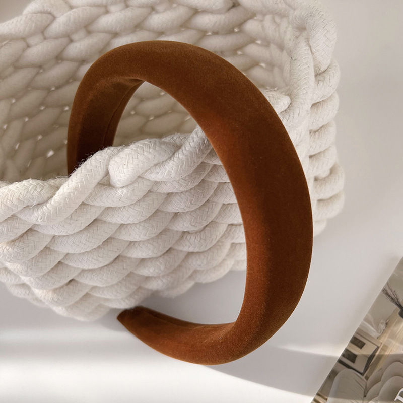 Cinta para el Cabello de Terciopelo Naranja Calabaza