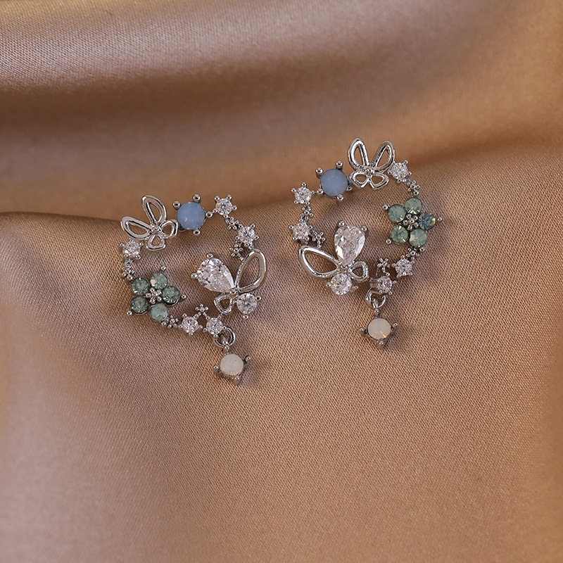 Butterfly Flower Earrings