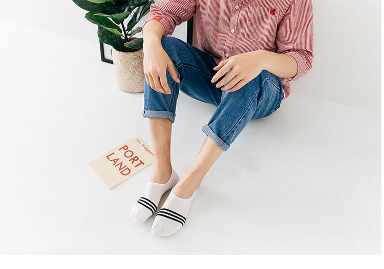 Calcetines Invisibles de Algodón para Hombre