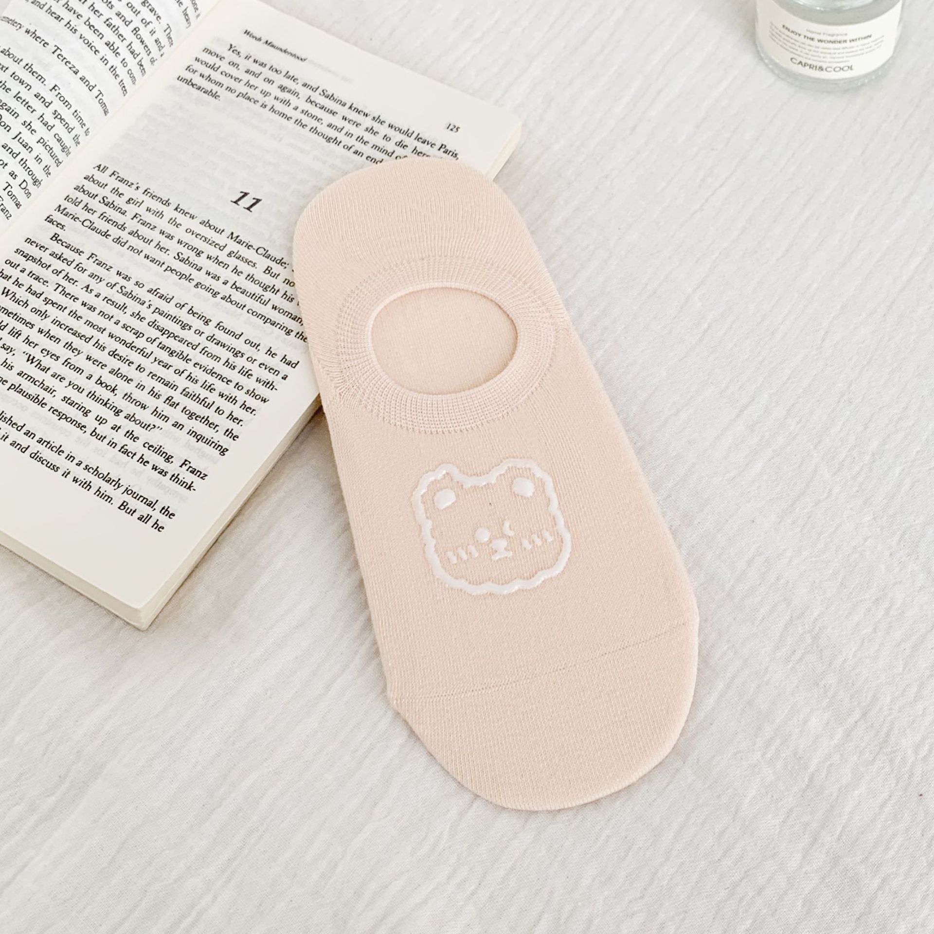 Κάλτσες No-Show με Print Cartoon Αρκούδα