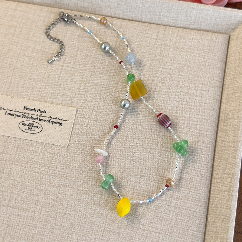 Намисто Лимон з Намистинами