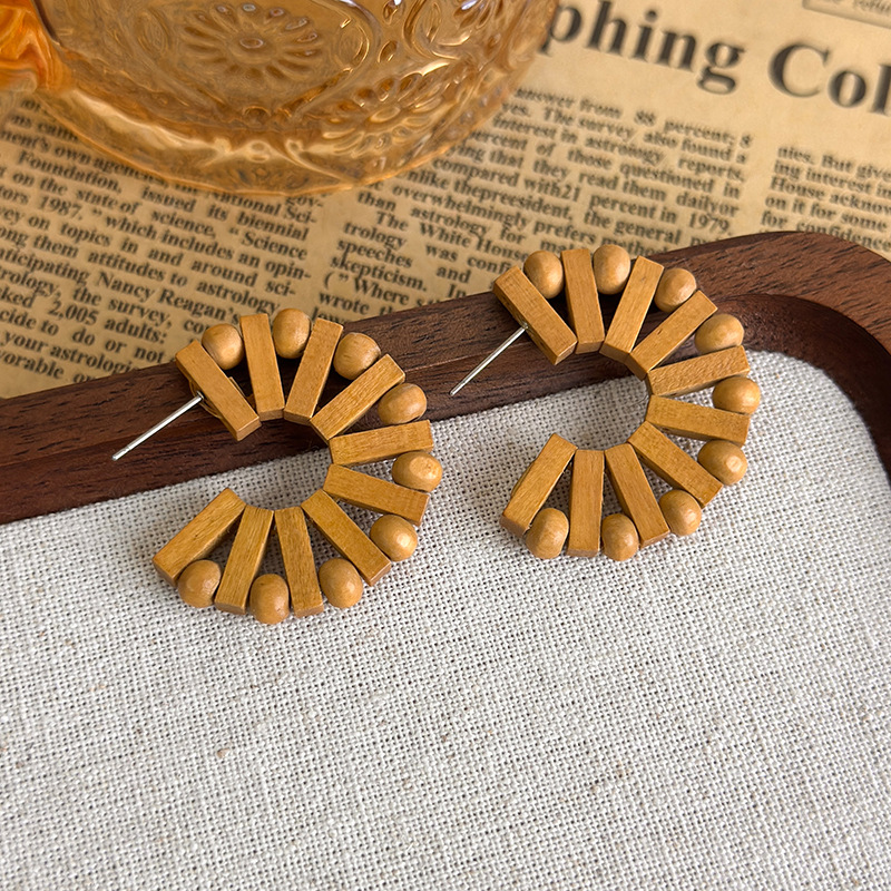 Bohemian Straw Earrings