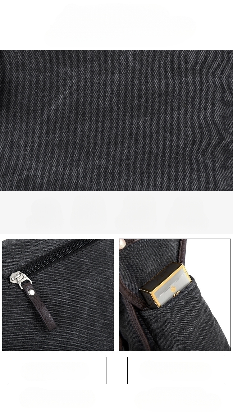 メンズキャンバスメッセンジャーバッグ