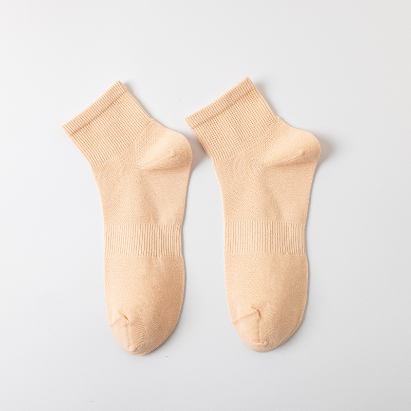 Meias Cano Médio de Algodão Anti-Pilling para Mulheres