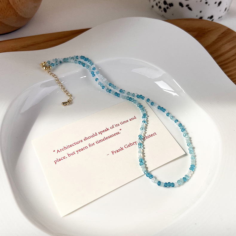 Crystal Beaded Necklace and Ring Set