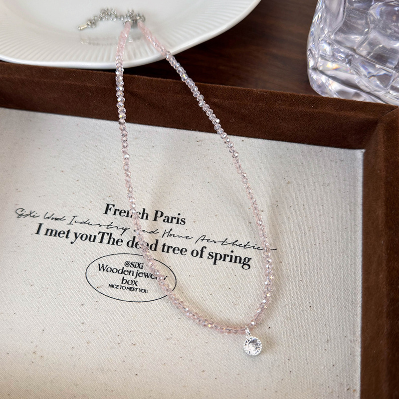 Kristallperlen-Herz-Collier