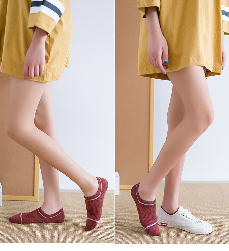 Women's No-Show Cotton Socks