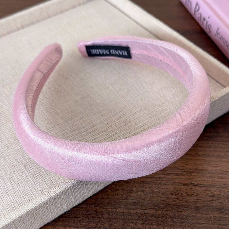 Bandă pentru Păr din Spumă Roz în Stil Coreean