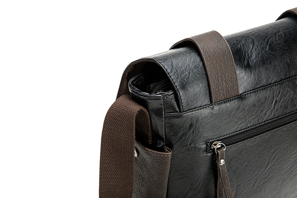 Borsa a tracolla in pelle PU per uomo