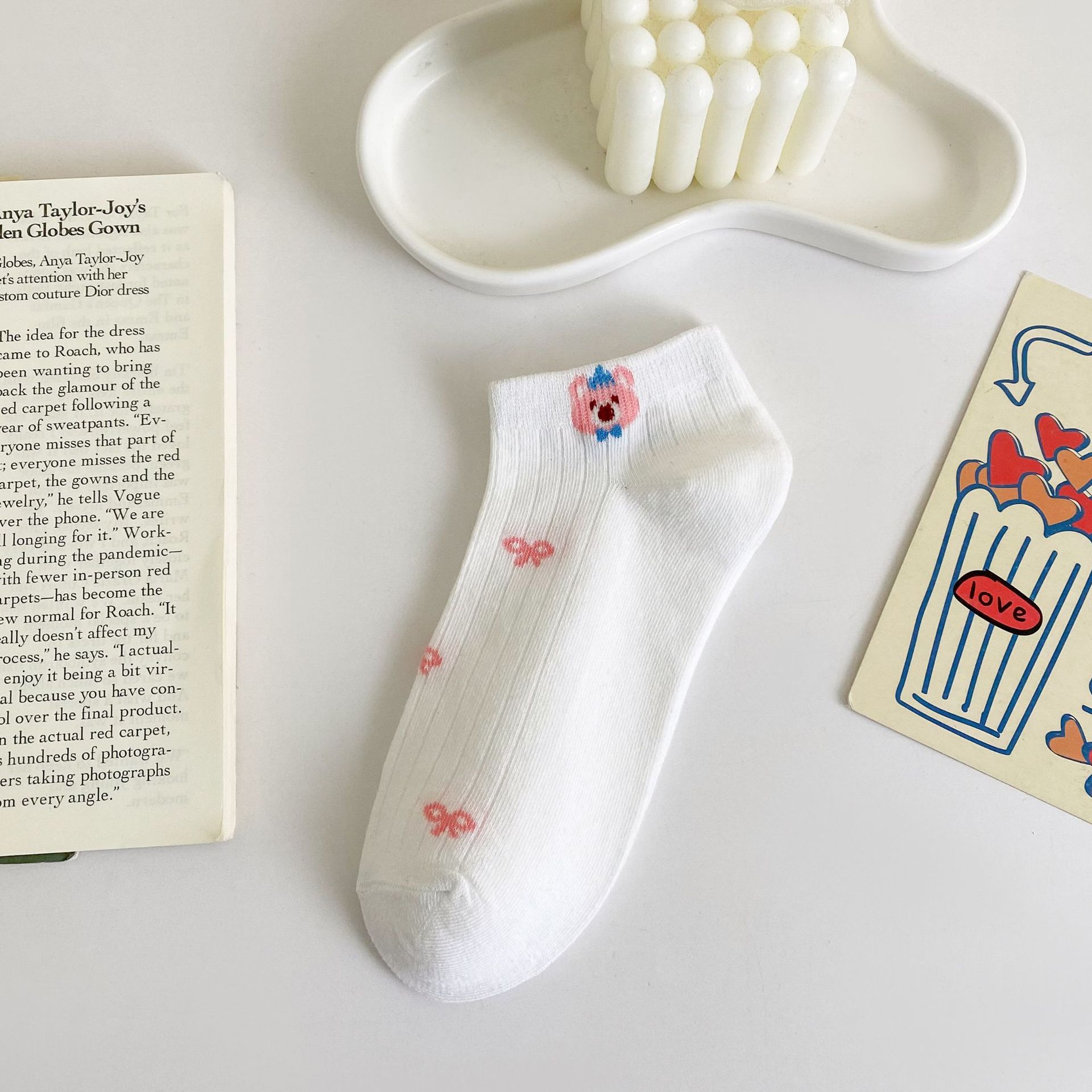 Жіночі бавовняні носки-невидимки