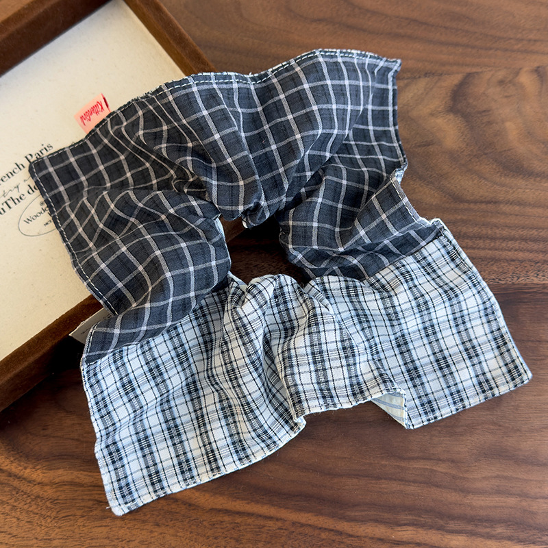 カラーブロック プラッド スクランチー