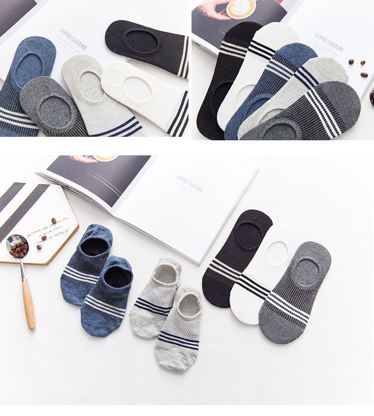 Calcetines Invisibles de Algodón para Hombre