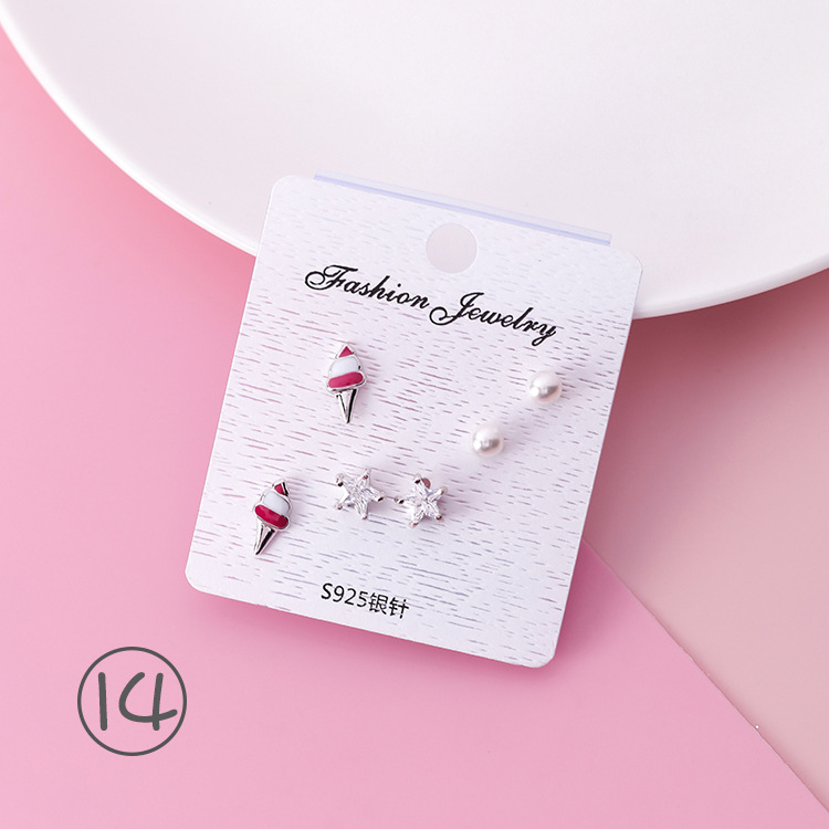 أقراط مثبتة فضة 925