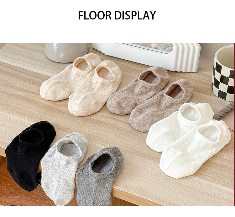 جوارب نسائية غير مرئية من القطن