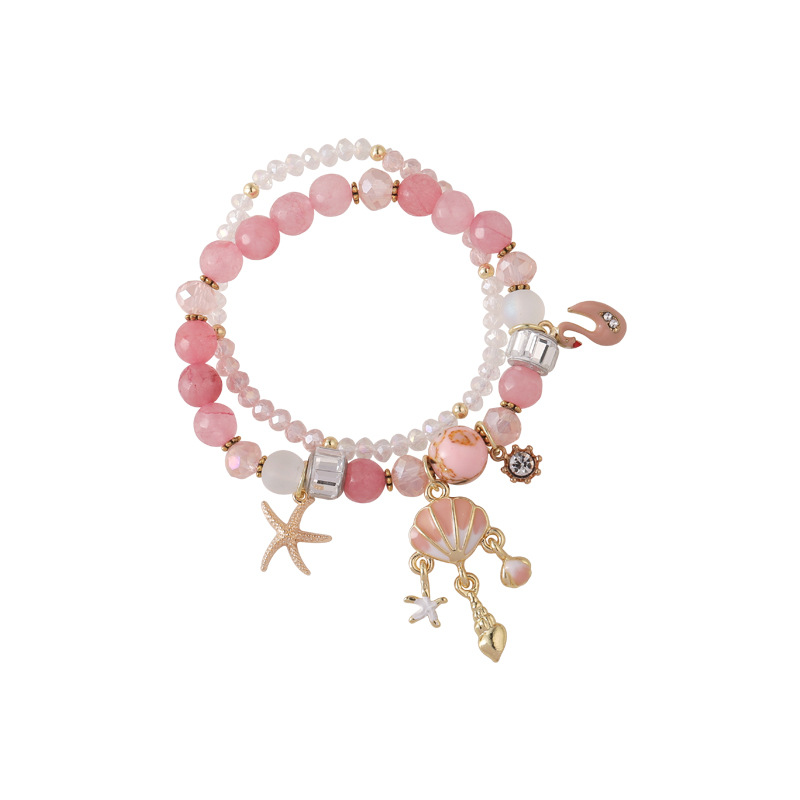 별조개 크리스털 구슬 팔찌