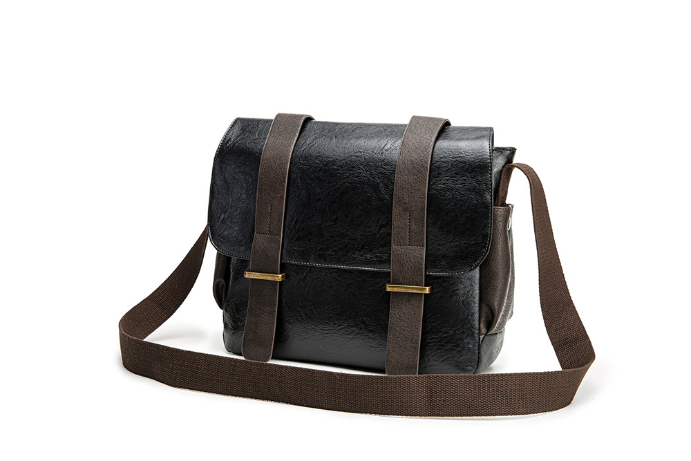 Borsa a tracolla in pelle PU per uomo