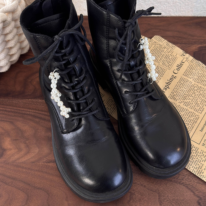 Pearl and Flower Bead Shoe Charms