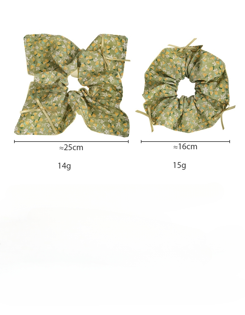 Wintageowe Zielone Kwiatowe Opaski