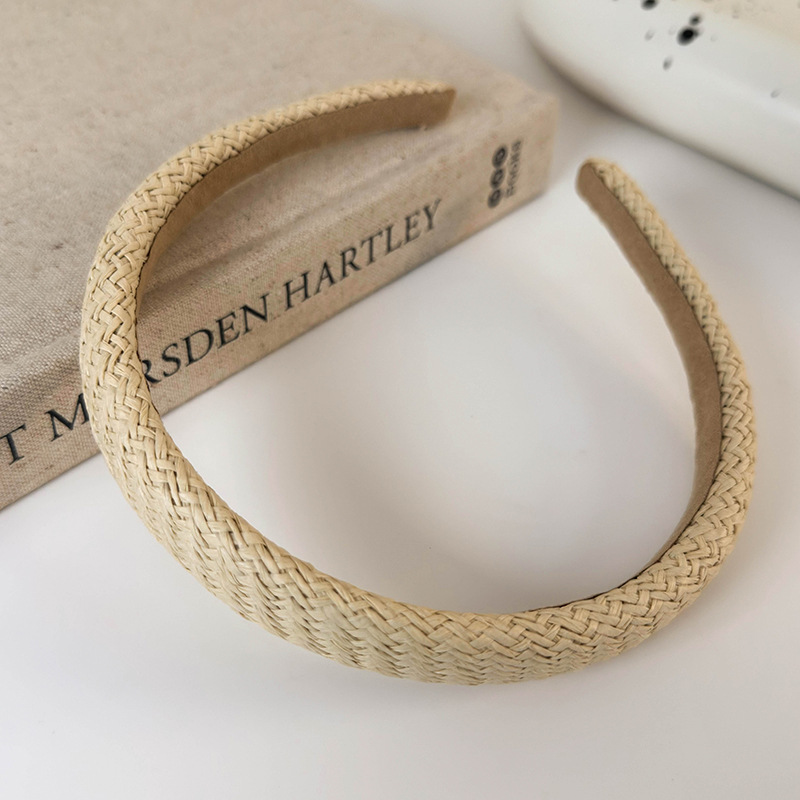 Cinta para el Cabello de Paja Trenzada