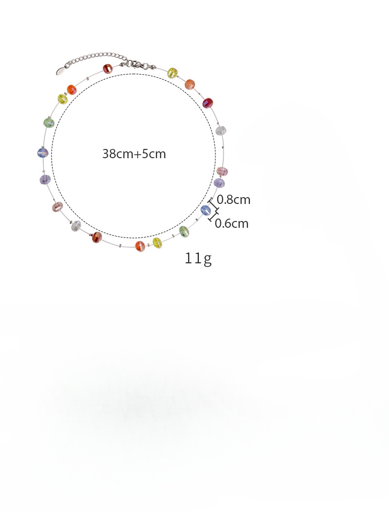 Кольорова Кришталева Намисто-чокер