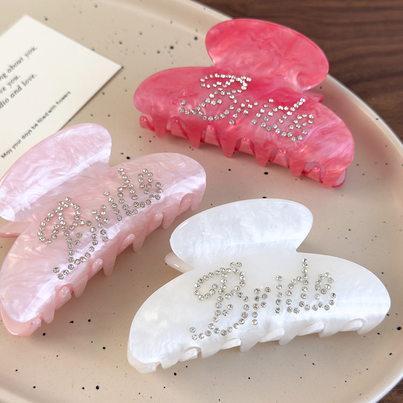 Agrafă de Păr cu Litere Engleze Strălucitoare