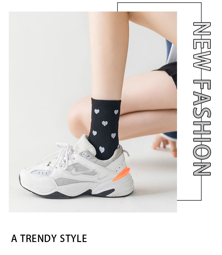 Meias Femininas Meia-Altura Algodão