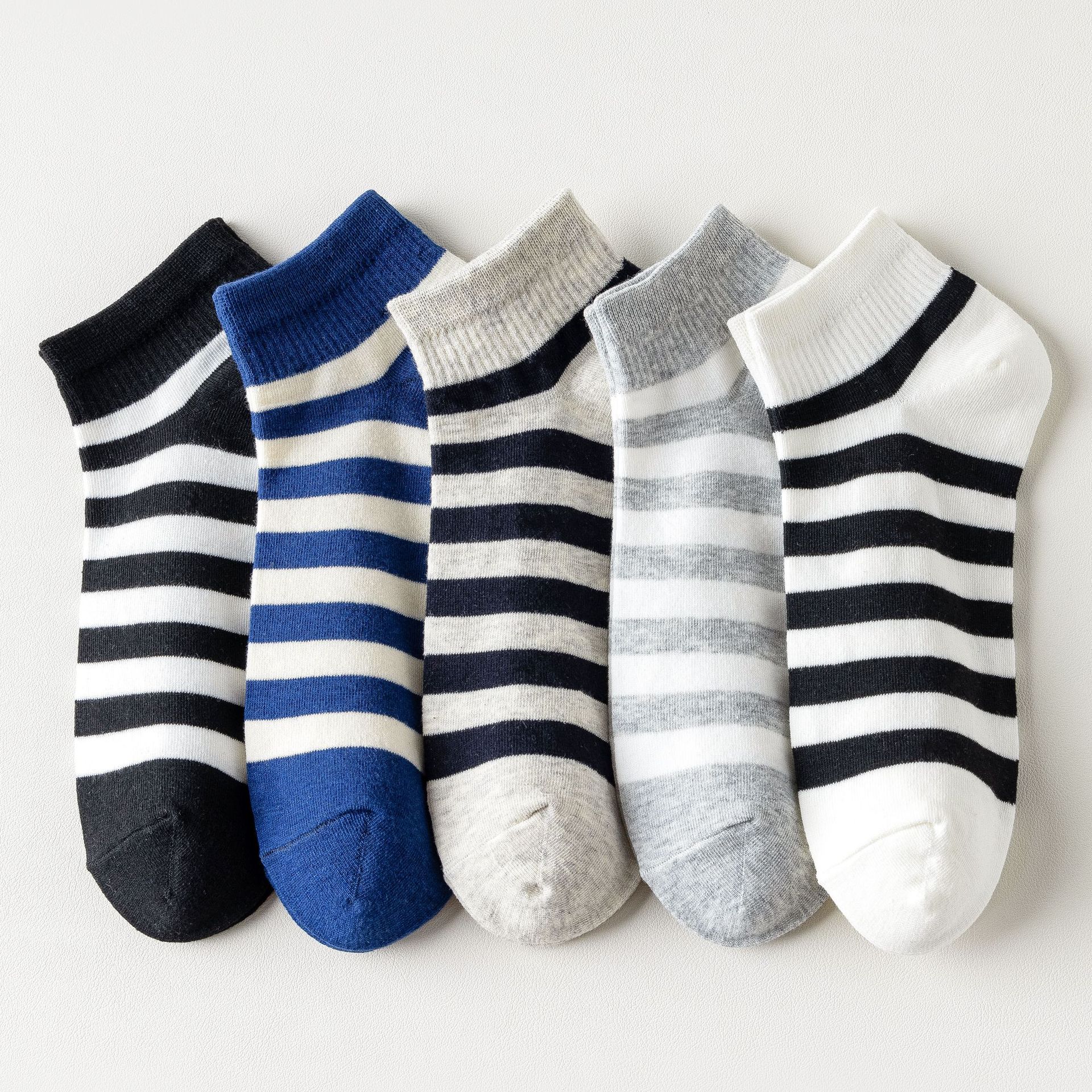 Chaussettes Basses à Rayures