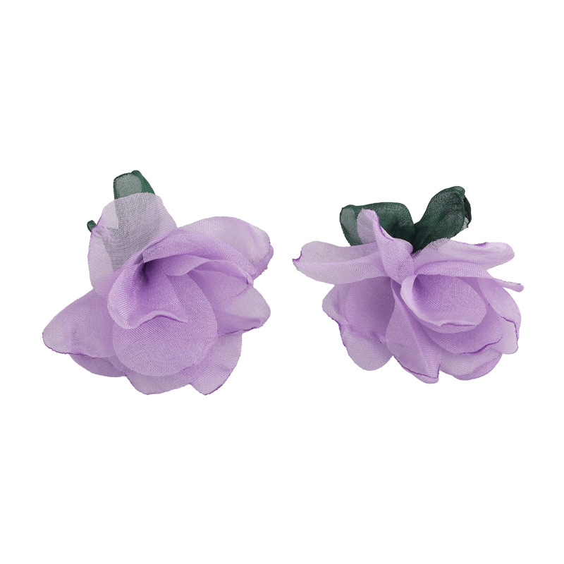 Chiffon Flower Earrings